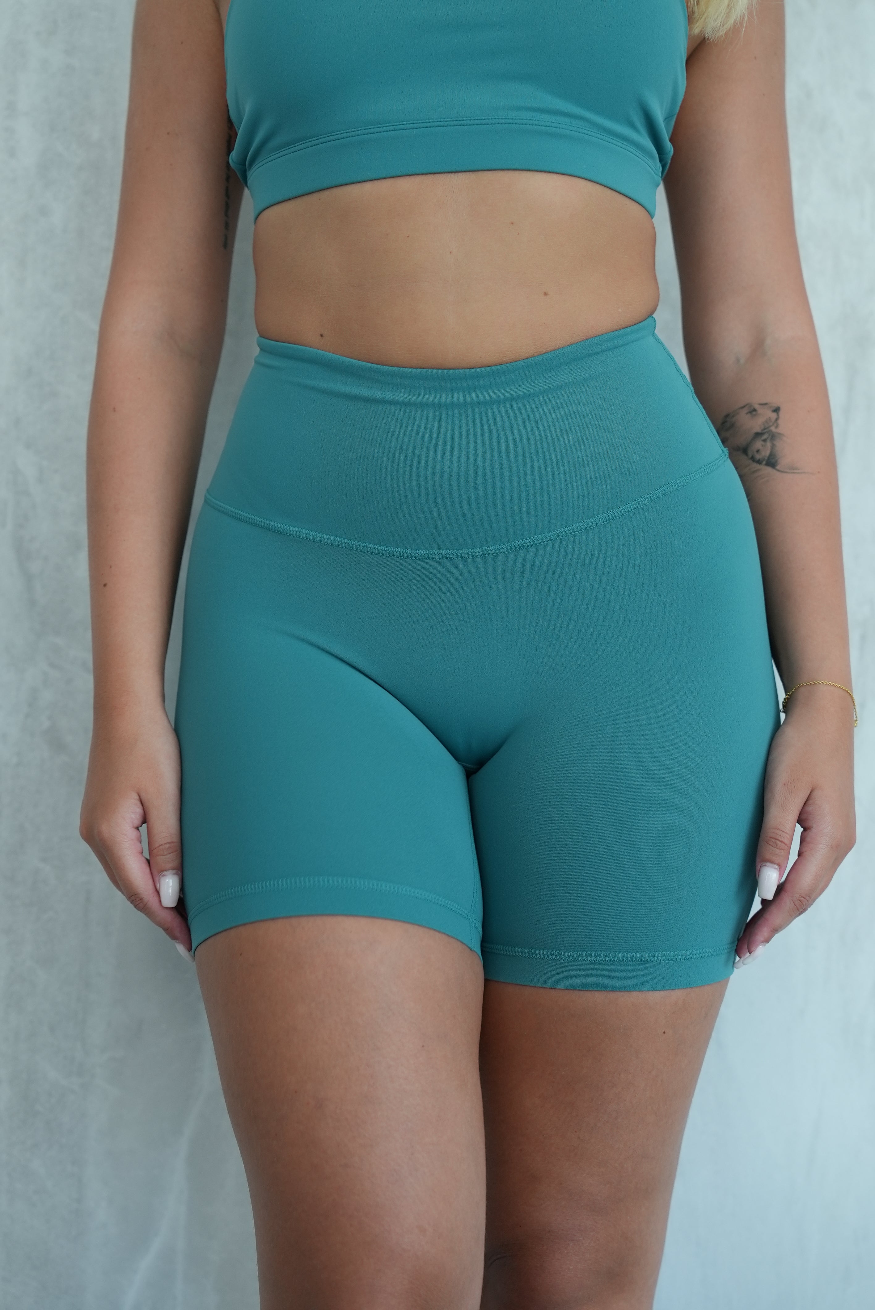 Emerald Biker Shorts
