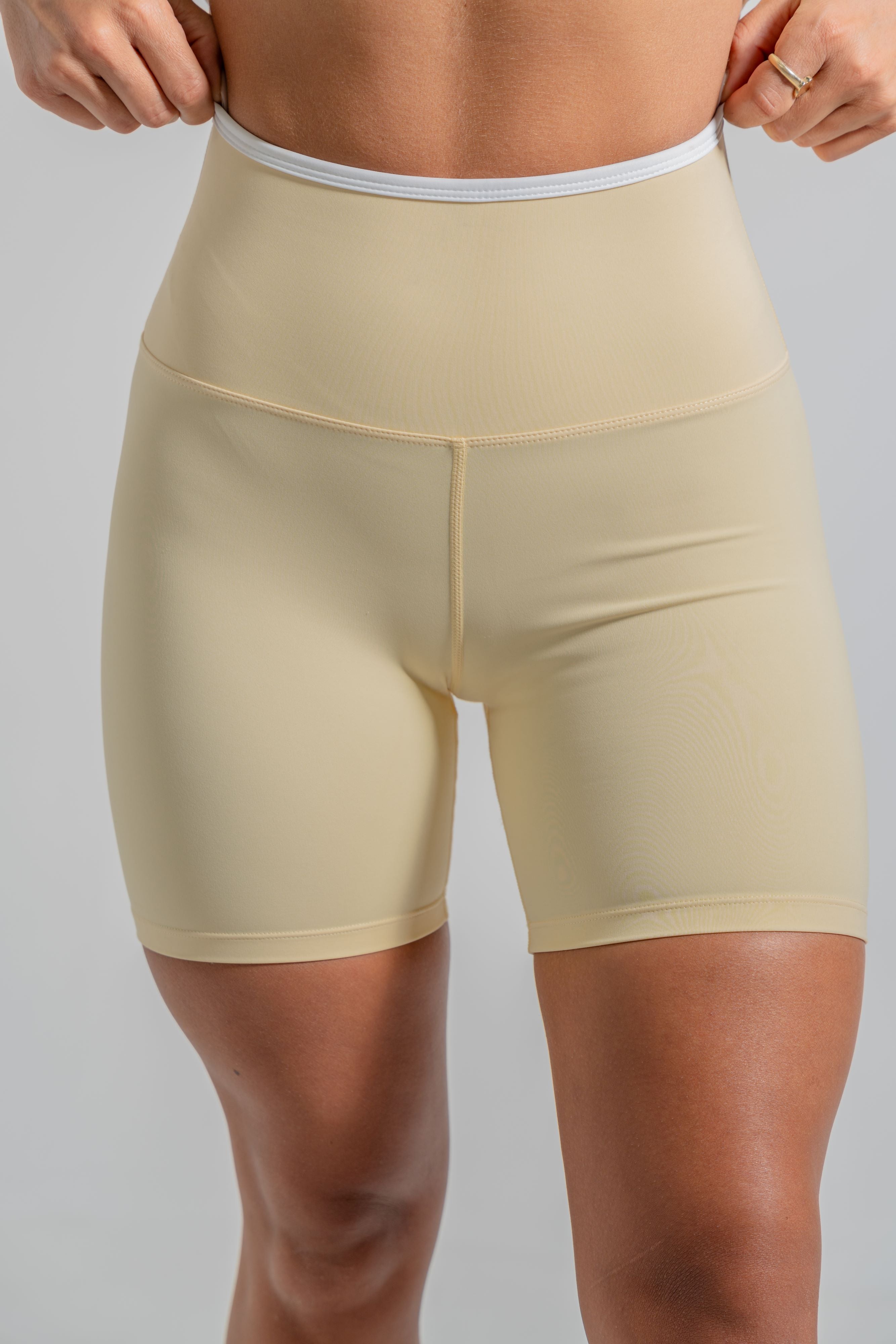 Glow Mode Shorts-light yellow