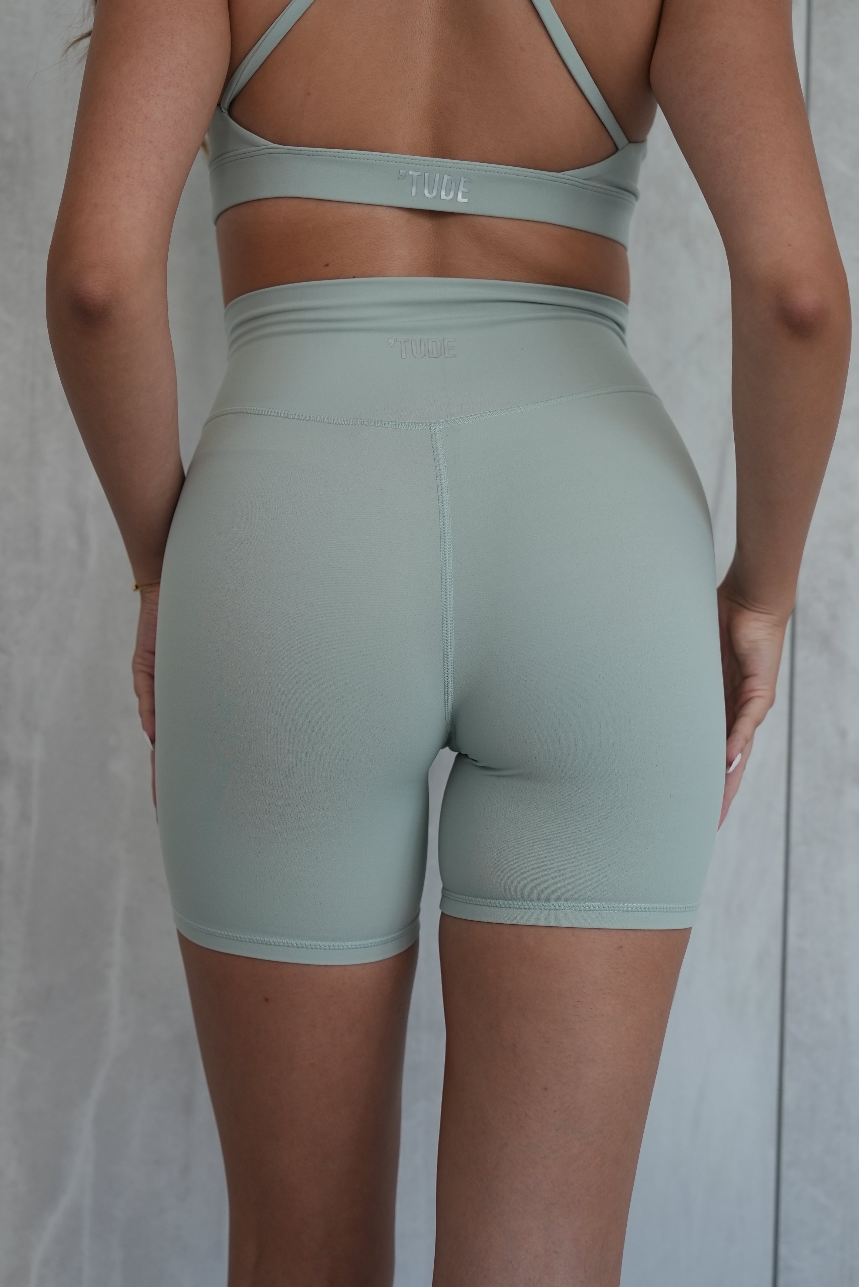 Light Mint Biker Short